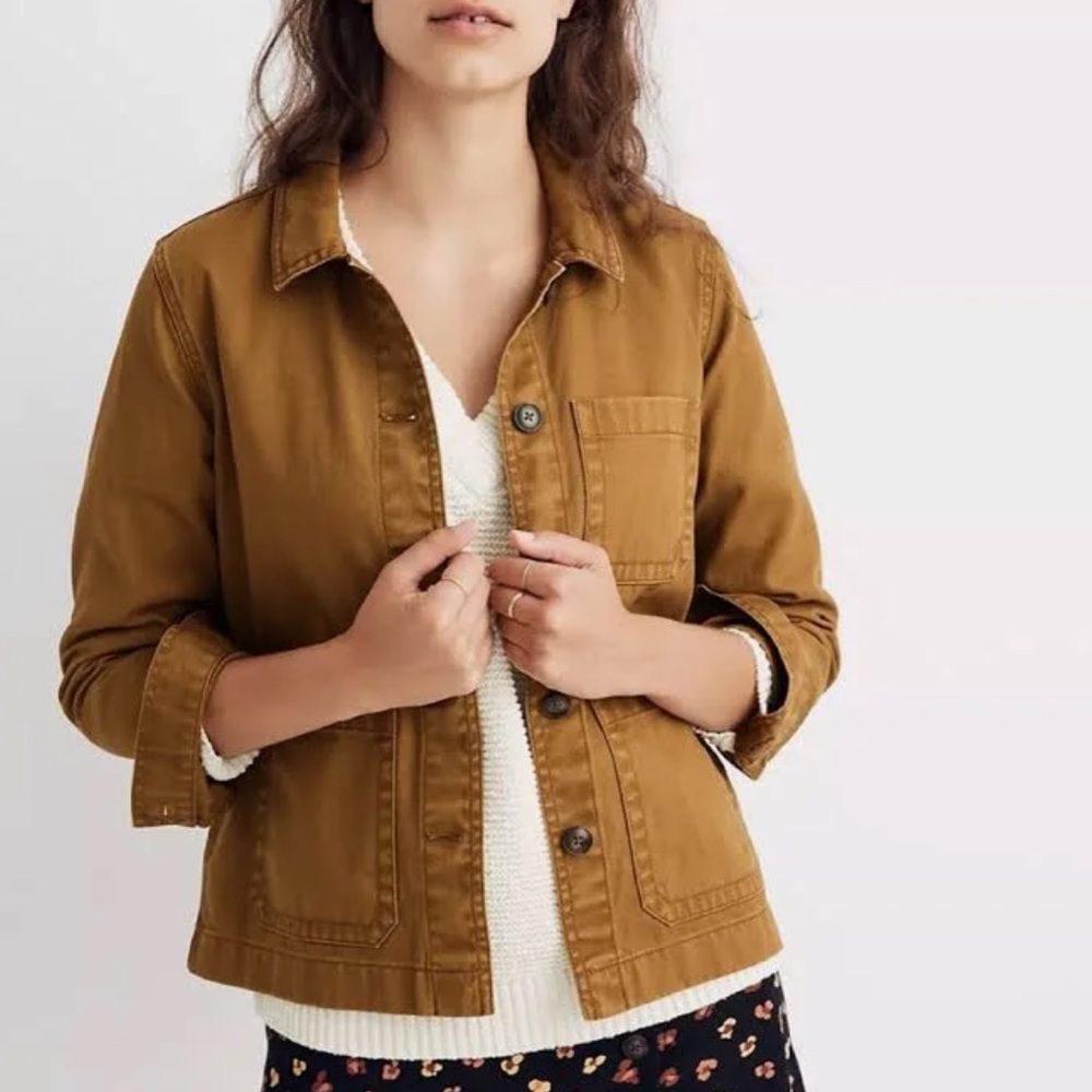 Madewell Garment dyed chore coat ashwood